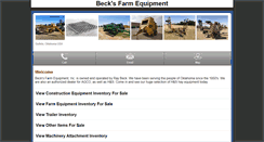 Desktop Screenshot of m.becksfarmequipment.com